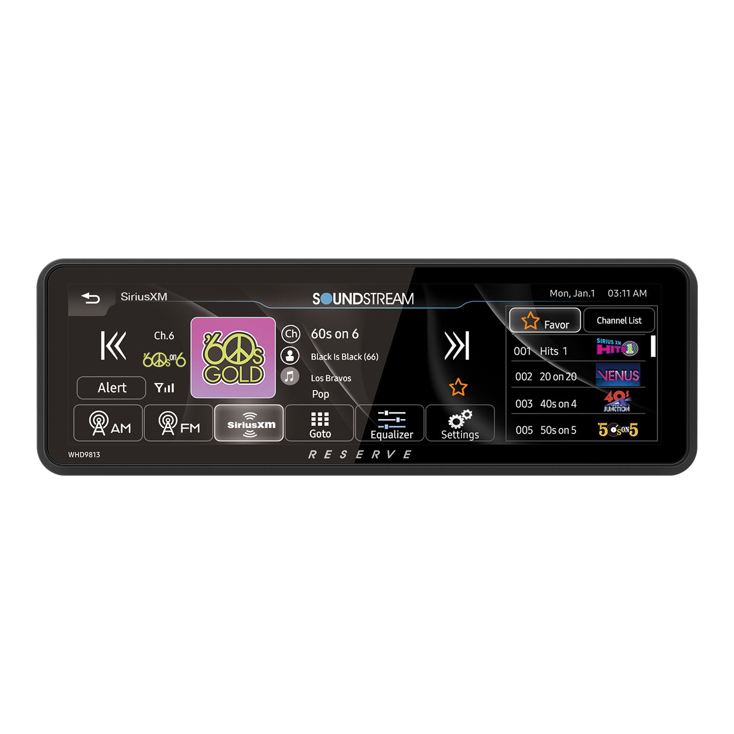 WHD.9813 | Headunit for 1998-2013 Harley Davidson® Touring Motorcycles