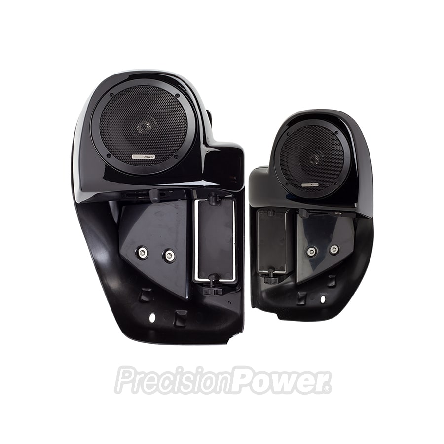 PersionPower Vented Vivid Black Lower Fairings w/ 6.5” Speakers for 1998-2013 Harley-Davidson Touring Motorcycles